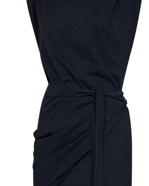 Isabel Marant Blue Jersey Marielle Draped Mini Dress