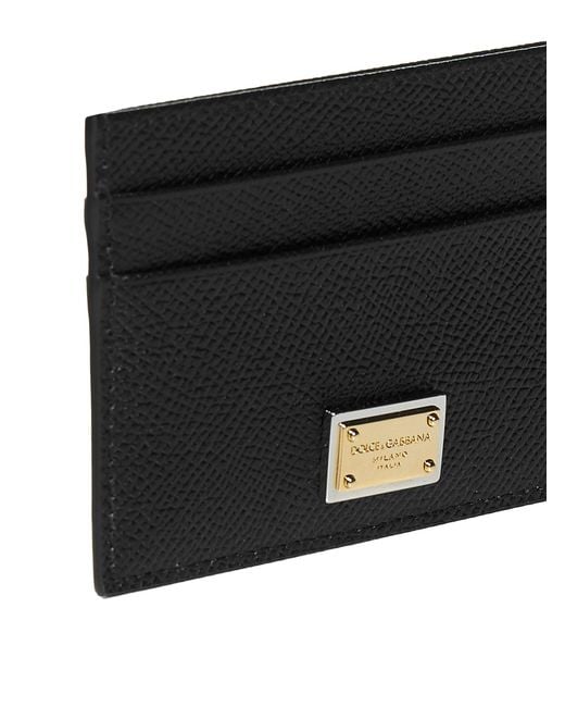Dolce & Gabbana Black Dolce & Gabbana Logo-Plaque Card Holder