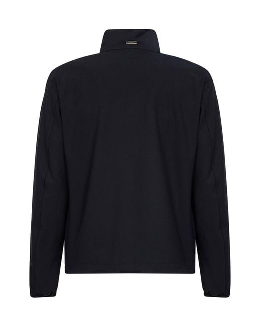 Herno Blue Stretch Cool Wool Blend Jacket for men