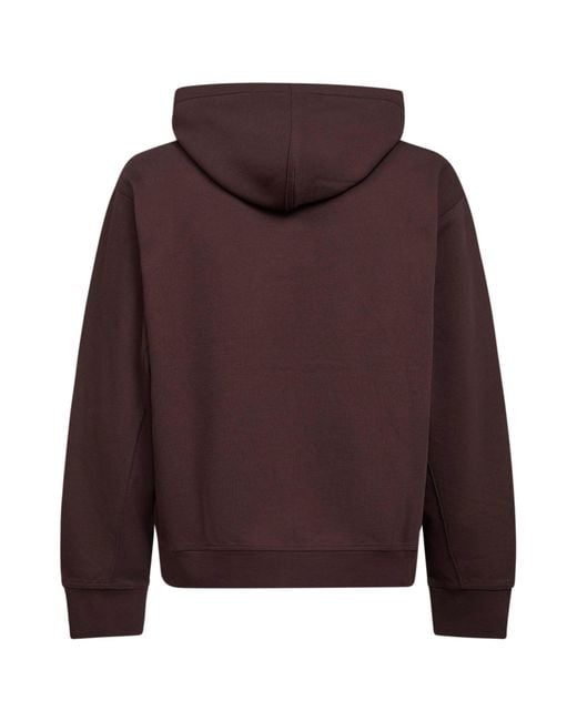 Carhartt Brown Hooded American Script Jacket Zip-Up Hoodie for men