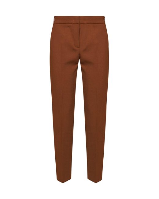 Max Mara Brown Mxmacino Slim-Fit Trousers