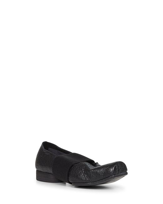 Uma Wang Black Leather Ballet Strap Ballet Flats