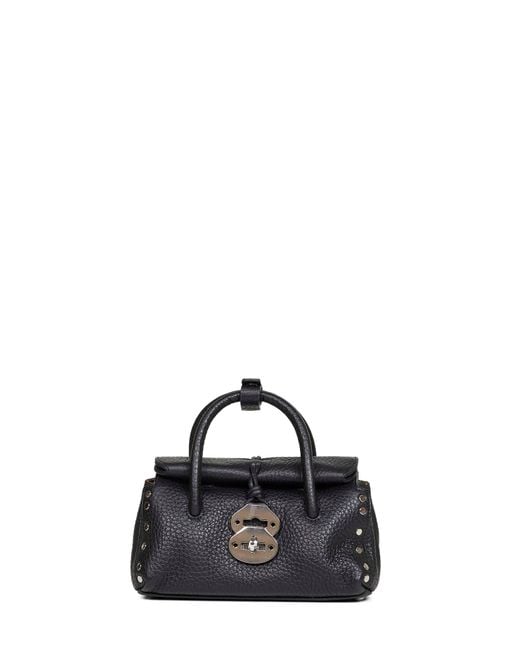 Zanellato Black Dotta Baby Handbag