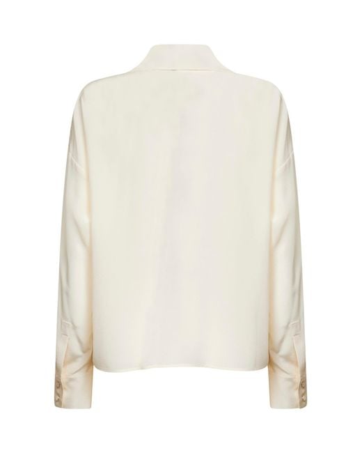 Max Mara White Tie Blouse Mstcolono Silk