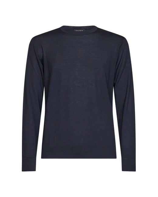 Zegna Blue Trofeo 15Milmil15 Crewneck Sweater for men