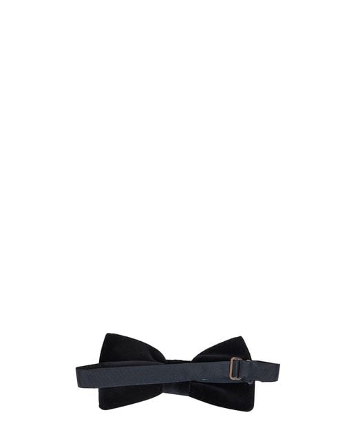 D 40 Black Velvet Pre-Tied Bow Tie for men