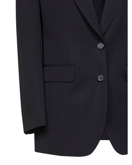 Dolce & Gabbana Blue Wool Gabardine Jacket