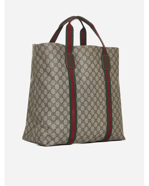 Gucci Brown Super Tender Coated-canvas Tote Bag for men