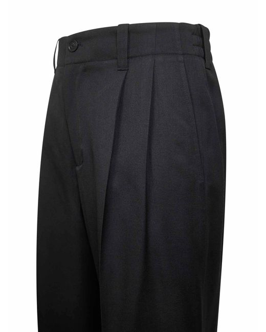 Golden Goose Deluxe Brand Black Virgin Wool Joggins Trousers for men