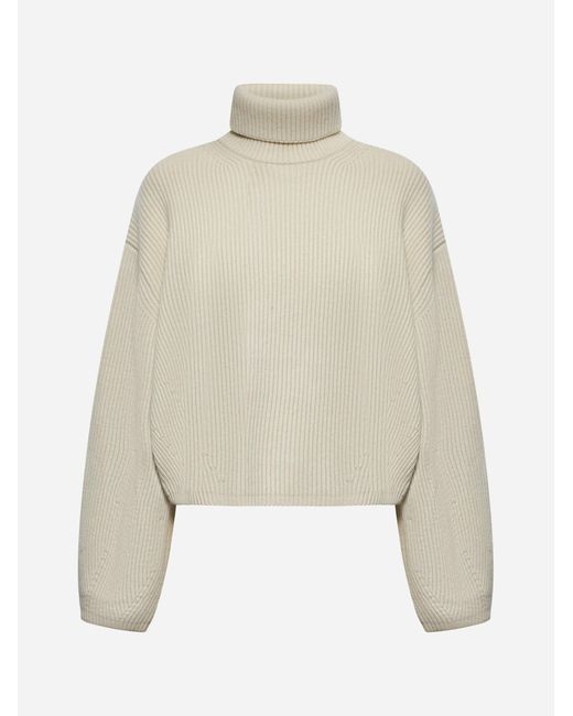 Totême  Natural Wool-blend Turtleneck