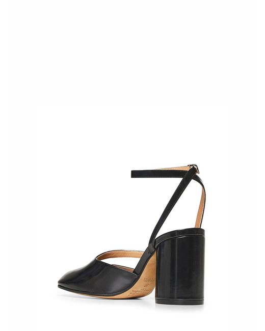 Maison Margiela White Brushed Leather Tabi Sandals