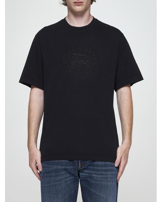 Burberry Black T-Shirts And Polos for men