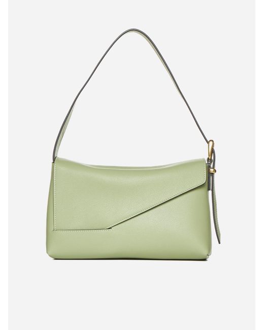 Wandler Green Oscar Leather Baguette Bag
