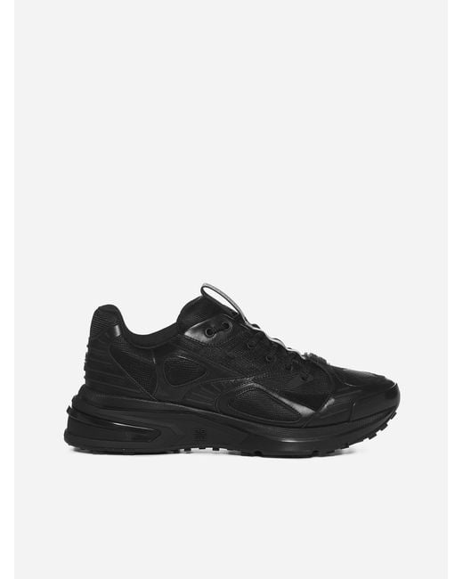 Givenchy Giv 1 Mesh And Leather Sneakers in Black - Lyst