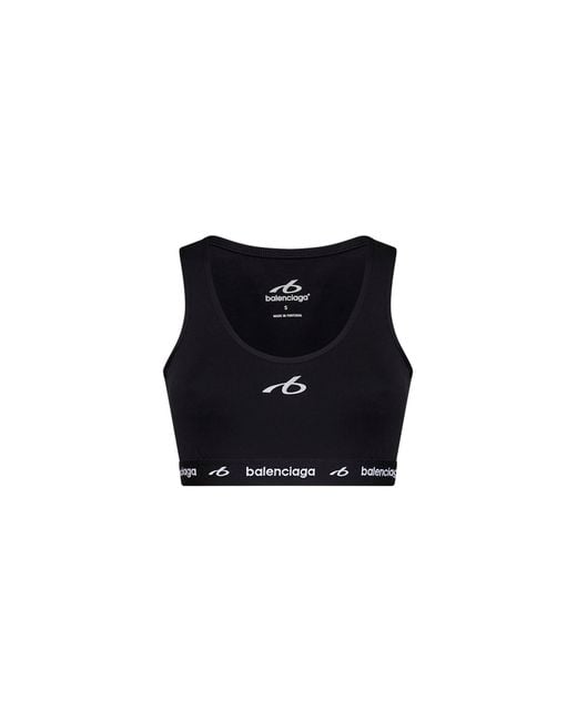 Balenciaga Black Techwear Bra Tank Top