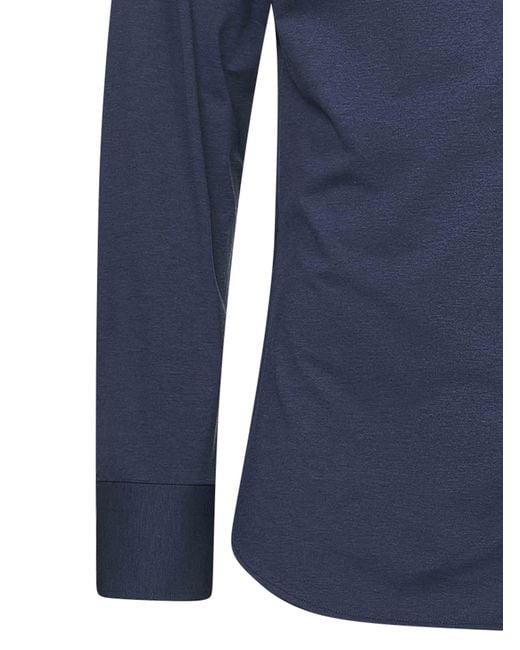 D 40 Blue Stretch Jersey Shirt for men