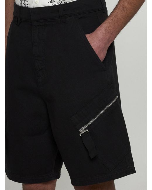 Jacquemus Black Marrone Cotton Shorts for men
