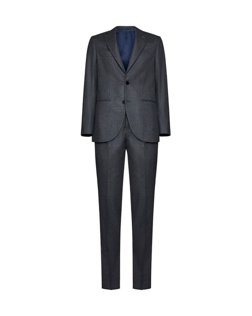 D 40 Blue D4.0 Pinstripe Suit for men