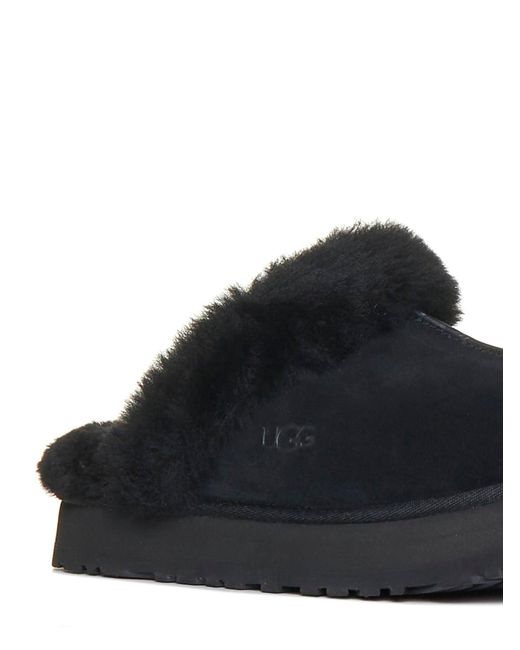Ugg Black Disquette Slippers