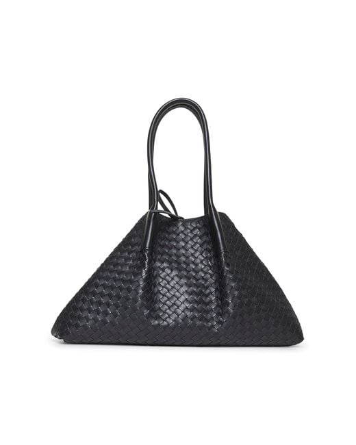 Bottega Veneta Black Back Pinacoteca Medium Reversible Tote Bag