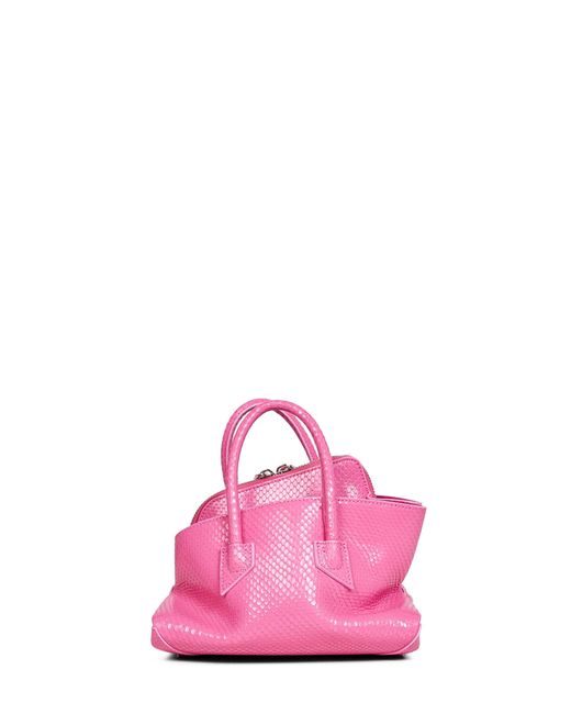 The Attico Pink Fuchsia "La Passeggiata Mini" Top Handle Bag