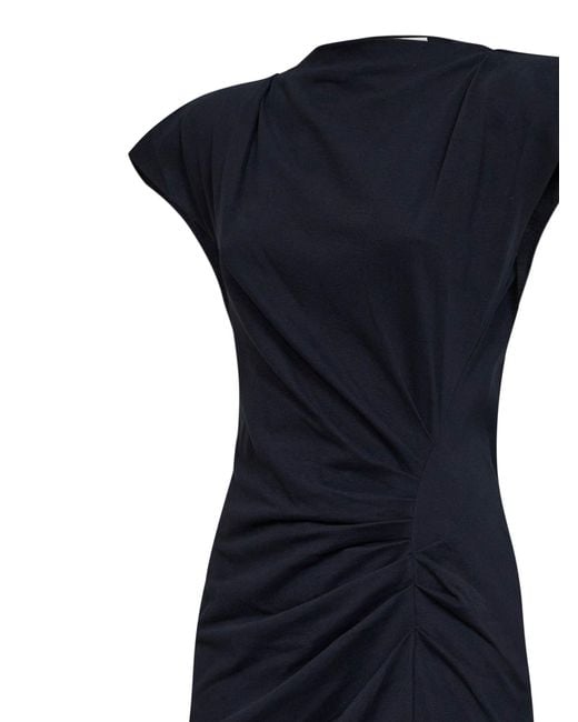 Isabel Marant Blue Cotton Jersey Nadeline Midi Dress