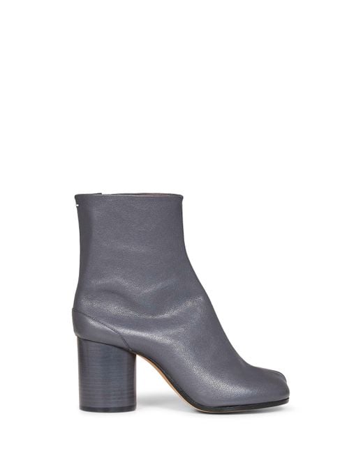 Maison Margiela Gray Nappa Leather Tabi Ankle Boots