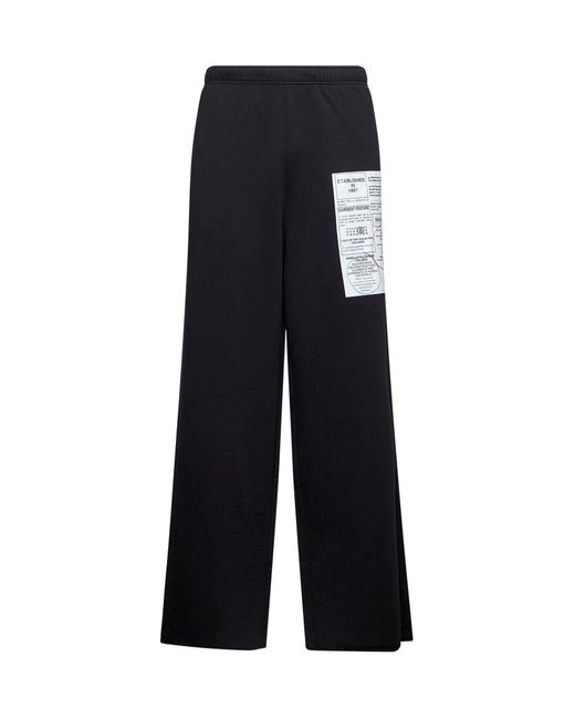 MM6 by Maison Martin Margiela Blue Jersey Sweatpants for men