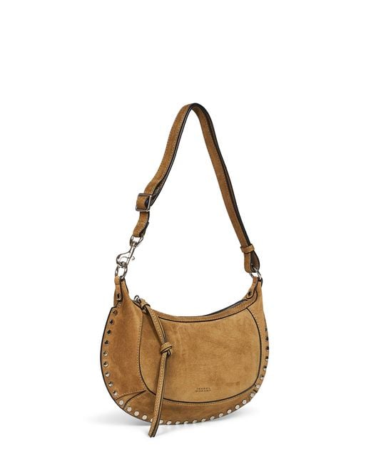 Isabel Marant Brown Taupe Oskan Moon Shoulder Bag