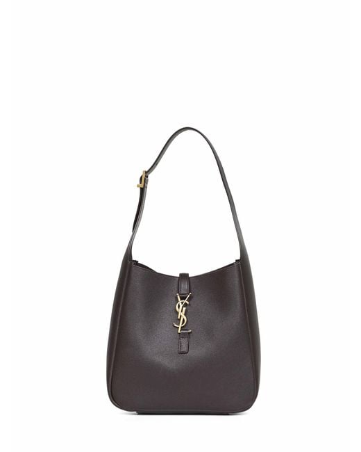Saint Laurent Brown Arabica Le 5 À 7 Supple Small Shoulder Bag