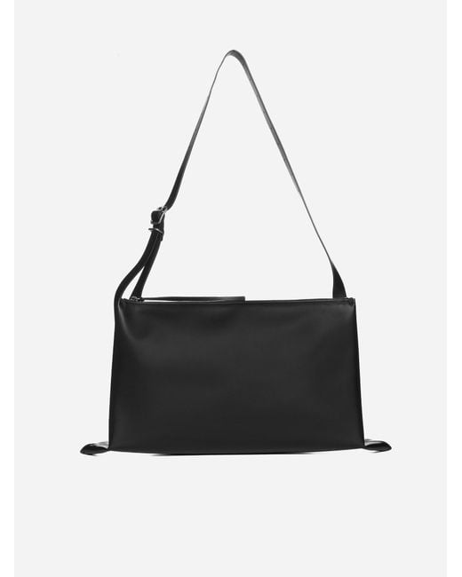 【関税込み】Jil Sander ブラック スモール Empire バッグ Jil Sander Small Empire Shoulder Bag | Black | FARFETCH