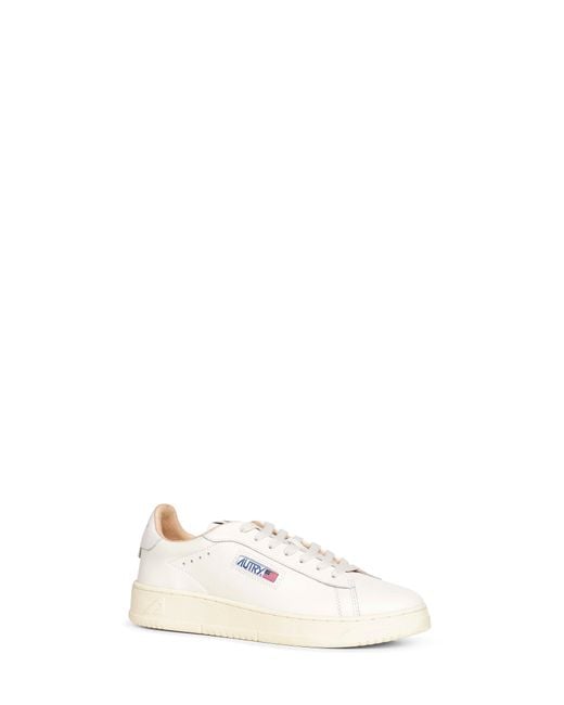 Autry White Leather Dallas Low Sneakers for men