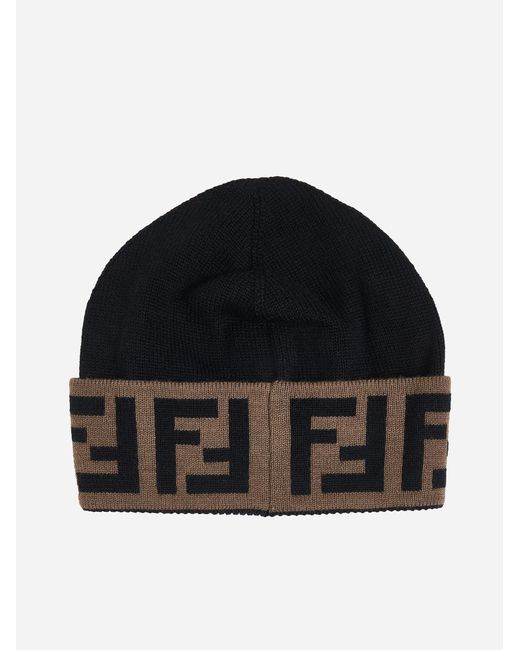 Fendi Black Hats for men