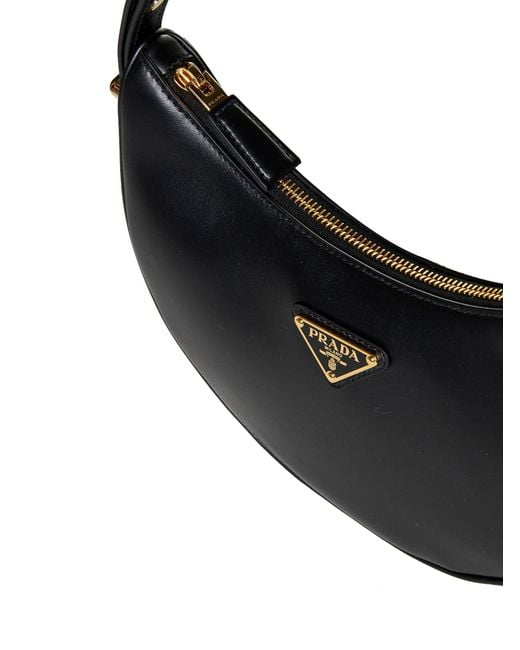 Prada Metallic Arque' Leather Bag By Prada