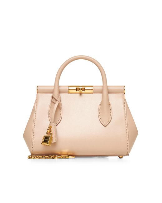 Borsa A Mano Marlene Mini Nude di Dolce & Gabbana in Natural