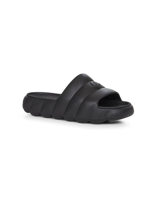 Slide Lilo Trapuntate di Moncler in Black