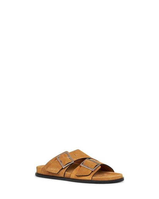 Alohas Brown Tan Suede Alba Sandals