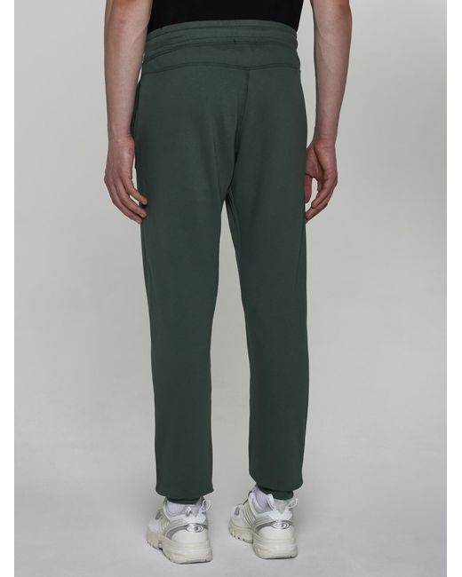 C P Company Green Cotton Sweatpants for men