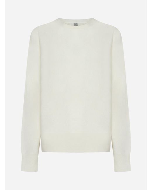 Totême  White Cashmere Sweater
