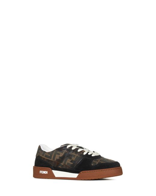 Fendi Black “Match Low-Top” Sneakers