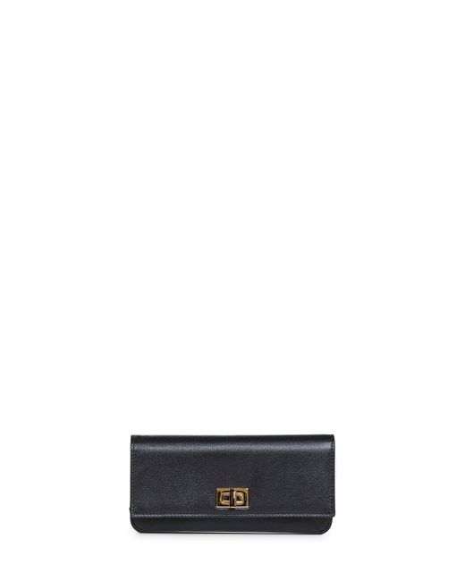 Fendi White Leather Way Continental Wallet