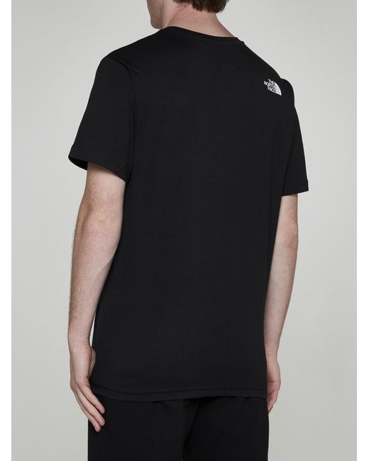 The North Face Black Fine Logo Cotton T-shirt for men