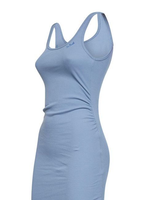 Mc2 Saint Barth Blue Midi Tank Dress Jennifer