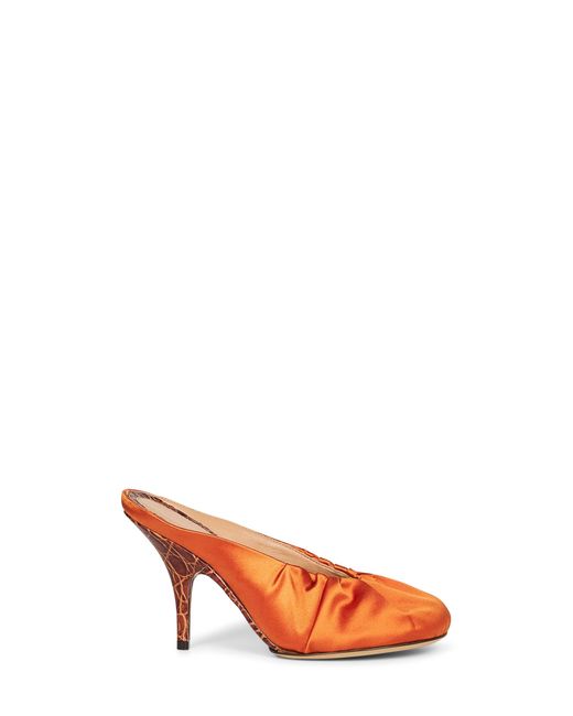 Dries Van Noten Multicolor Satin Heeled Mules