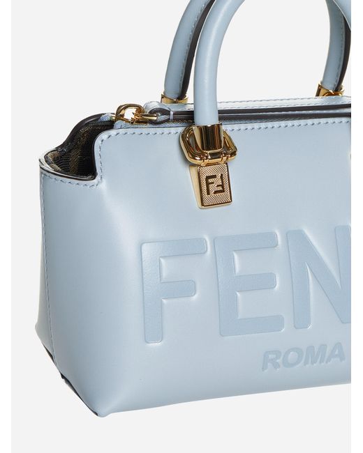 Fendi Blue By The Way Leather Mini Bag