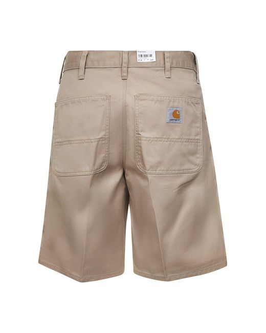 Carhartt White Denison Twill Simple Short for men
