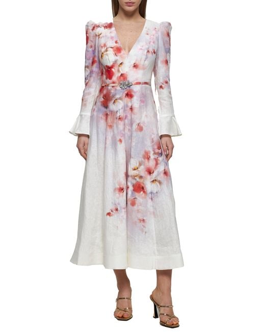 Abito Midi Crush di Zimmermann in White