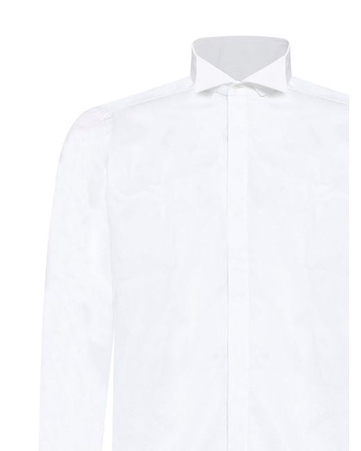 Camicia Collo Diplomatico di D 40 in White da Uomo