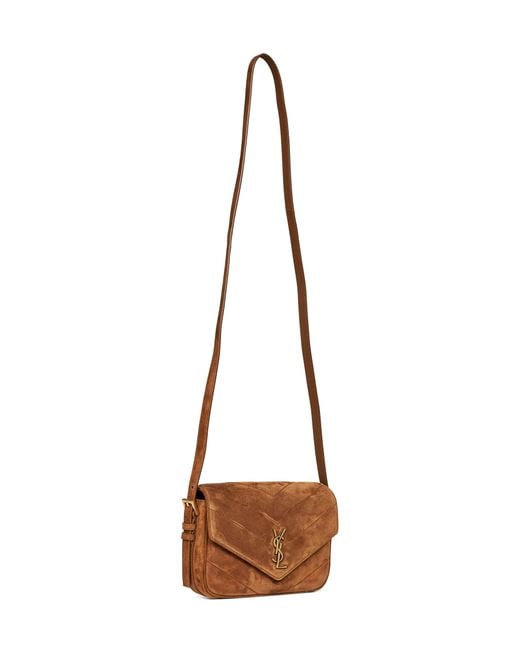 Saint Laurent Natural Caramel Cognac Loulou Toy Crossbody Bag