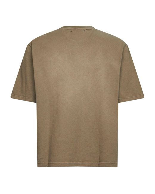 Golden Goose Deluxe Brand Natural Bleached Cotton Jersey Journey T-Shirt for men